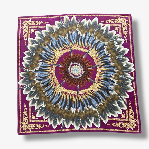 Echo Design Feather Pow Wow Silk Scarf NWT - Picture 1 of 10
